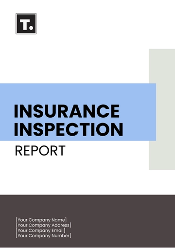 Free Insurance Inspection Report Template to Edit Online