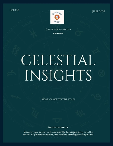 Free Astrology Magazine Template to Edit Online