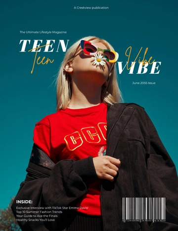 Free Teen Magazine Template to Edit Online