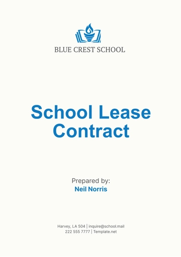 Free School Lease Contract Template to Edit Online