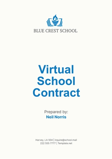 Free Virtual School Contract Template to Edit Online