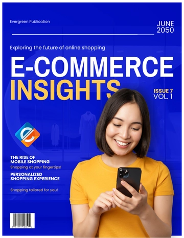 Free E-Commerce Magazine Template to Edit Online