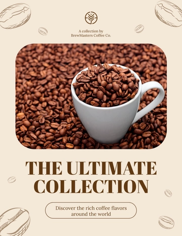 Free Coffee Catalog Template to Edit Online
