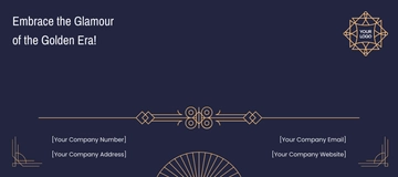 Free Art Deco Envelope Template to Edit Online