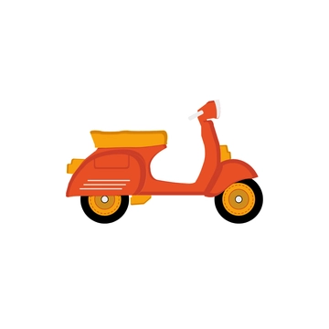 Free Vintage Scooter Clipart to Edit Online