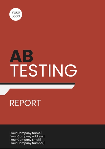 Free AB Testing Report Template to Edit Online