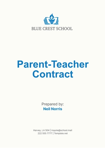 Free Parent-Teacher Contract Template to Edit Online