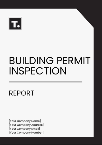 Free Building Permit Inspection Report Template to Edit Online