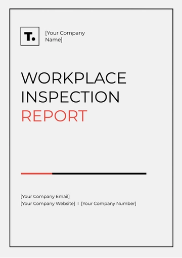 Free Workplace Inspection Report Template to Edit Online