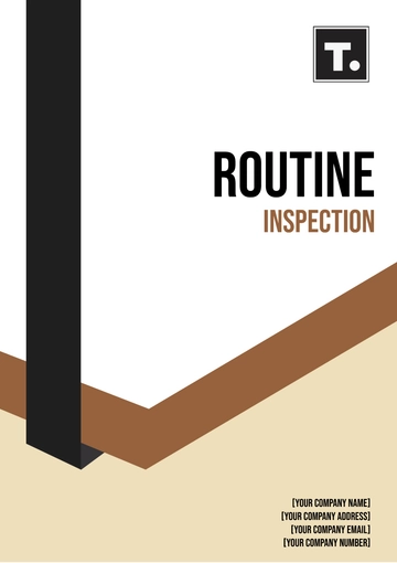 Free Routine Inspection Report Template to Edit Online