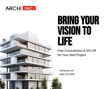 Free Architecture Ad Banner Template to Edit Online