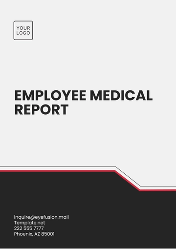 Free Employee Medical Report Template to Edit Online
