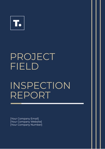 Free Project Field Inspection Report Template to Edit Online
