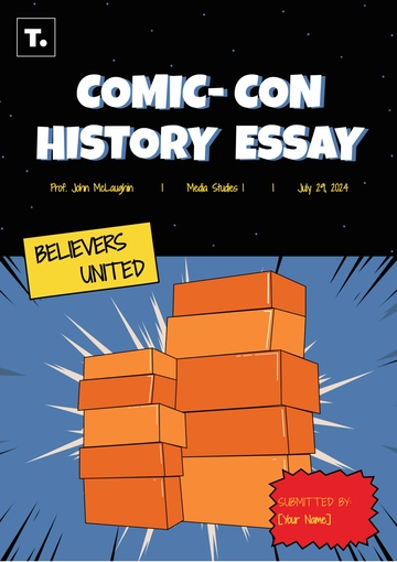 Free Comic Con History Template to Edit Online