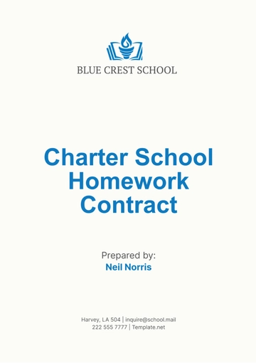 Free Charter School Homework Contract Template to Edit Online