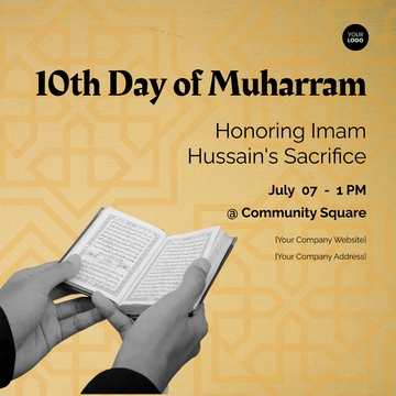 Free 10th day of Muharram Template to Edit Online