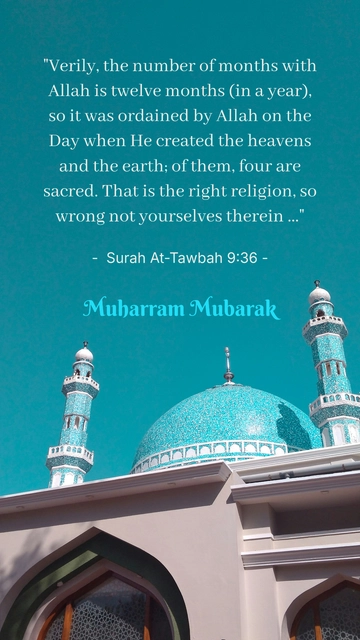 Free Muharram Quote Template to Edit Online