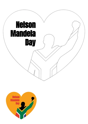 Free Nelson Mandela Day Coloring Pages Template to Edit Online