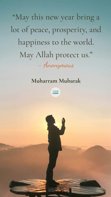 Free Muharram Wishes Quote Template to Edit Online