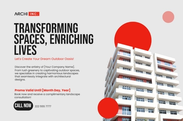 Free Architecture Landscaping and Landscape Banner Template to Edit Online