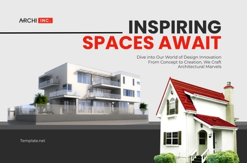 Free Architecture Portfolio Banner Template to Edit Online