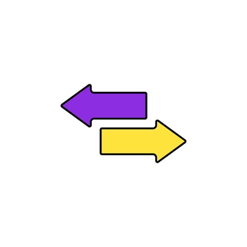 Free Opposite Arrows Icon to Edit Online