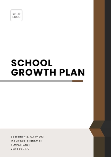 Free School Growth Plan Template to Edit Online