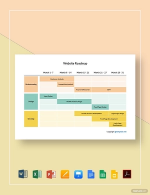 Simple Website Roadmap Template