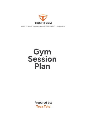 Free Gym Session Plan Template to Edit Online Free Gym Session Plan Template to Edit Online