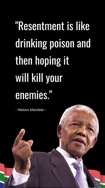 Free Nelson Mandela Anger Quote Template to Edit Online