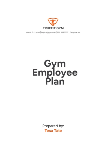Free Gym Employee Plan Template to Edit Online Free Gym Employee Plan Template to Edit Online