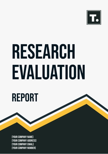 Free Research Evaluation Report Template to Edit Online