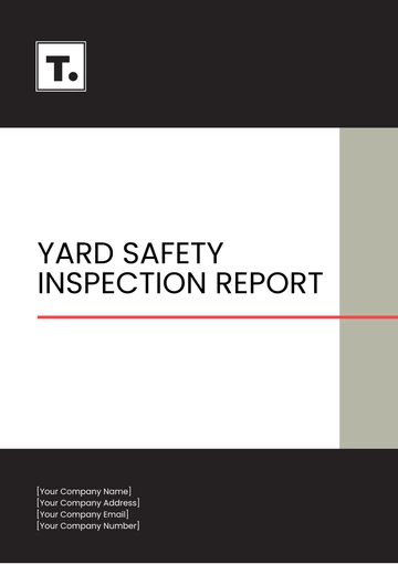 Free Yard Safety Inspection Report Template to Edit Online