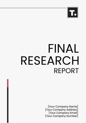 Free Final Research Report Template to Edit Online