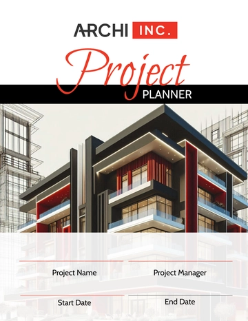 Free Architecture Project Planner Template to Edit Online