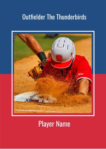 Free Photo Baseball Card Template to Edit Online