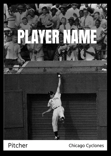 Free Historical Baseball Card Template to Edit Online