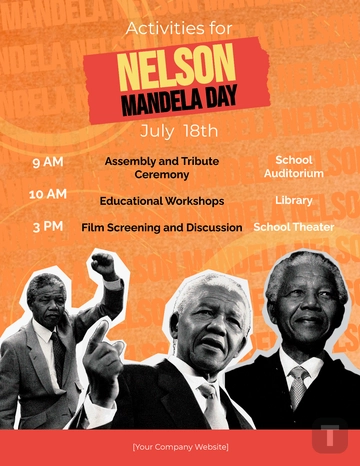 Free Nelson Mandela Day Activities Template to Edit Online