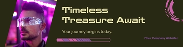 Free Futuristic Website Banner Template to Edit Online