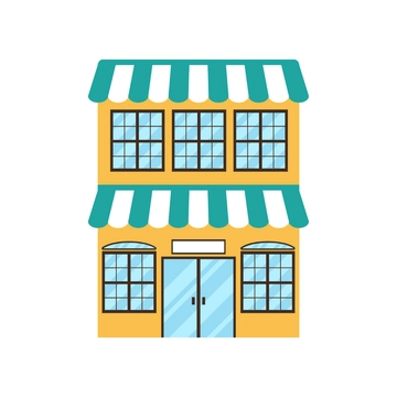 Free Supermarket Building Clipart to Edit Online