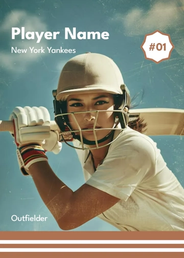 Free Vintage Baseball Card Template to Edit Online