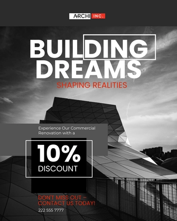 Free Architecture Facebook Post Template to Edit Online