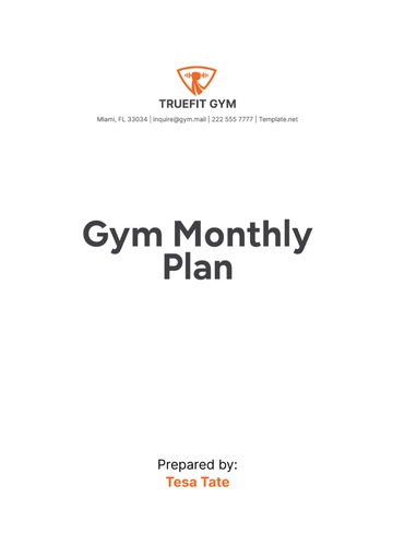 Free Gym Monthly Plan Template to Edit Online Free Gym Monthly Plan Template to Edit Online