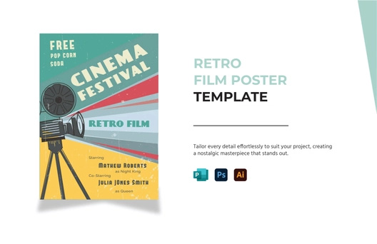 Retro Film Poster Template