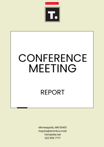 Free Conference Meeting Report Template to Edit Online