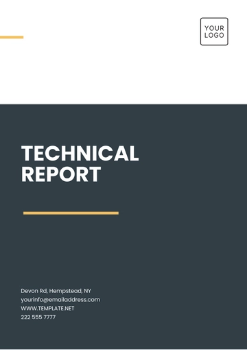 Free Technical Report Format Template to Edit Online