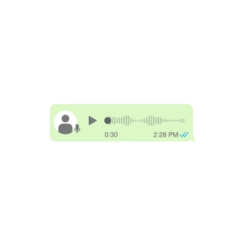 Free Whatsapp Voice Message Clipart to Edit Online