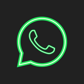 Free Whatsapp Neon Clipart to Edit Online