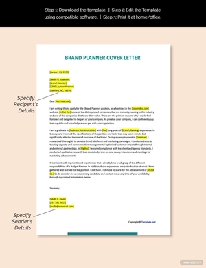 Brand Planner Cover Letter