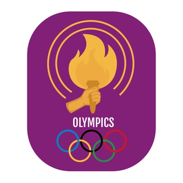 Free Olympics Torch Clipart Template to Edit Online